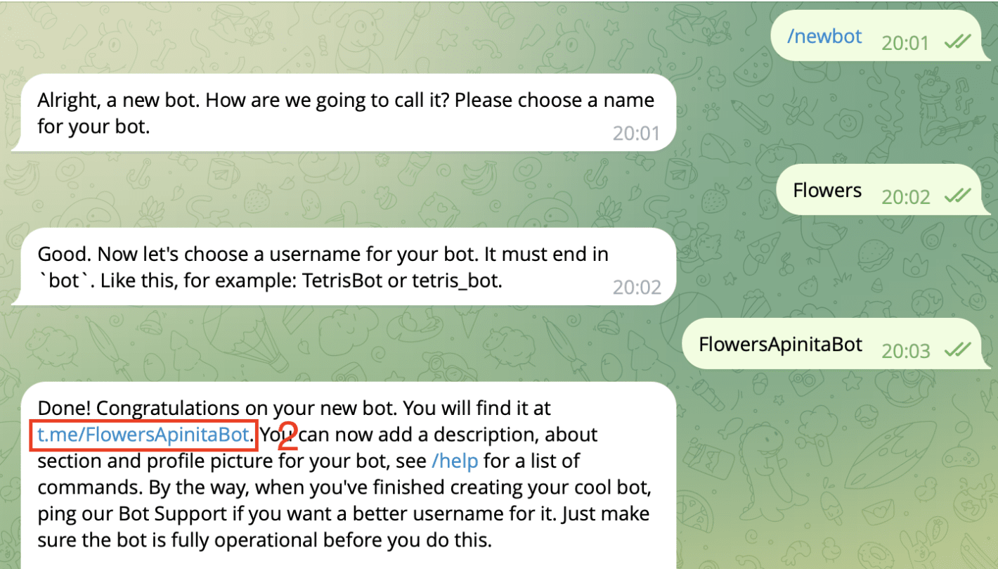 Создание мини чат-бота в Telegram