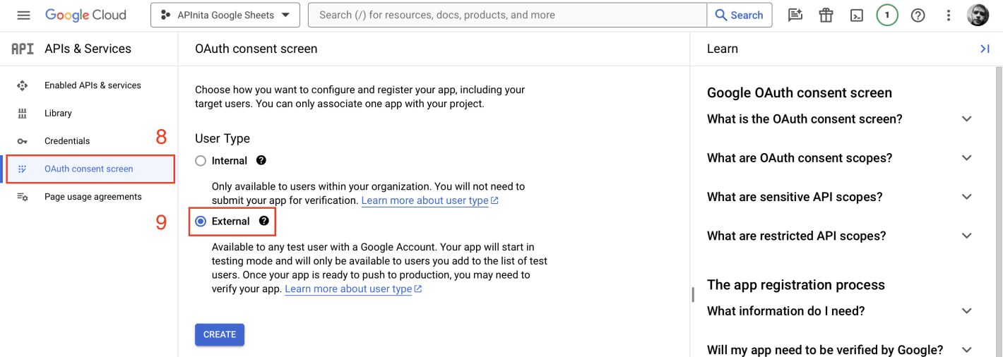 Передача обращений из U-ON в Google таблицы