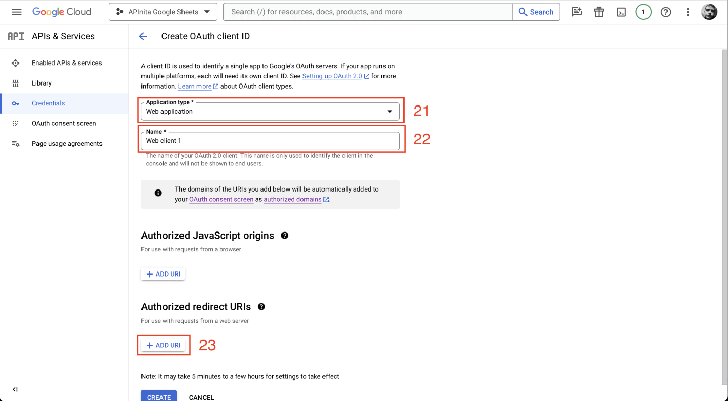 Передача обращений из U-ON в Google таблицы