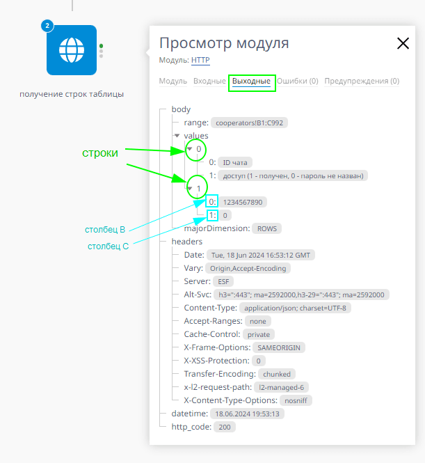 Авторизация в Telegram-боте с использованием Google-таблицы в качестве базы данных