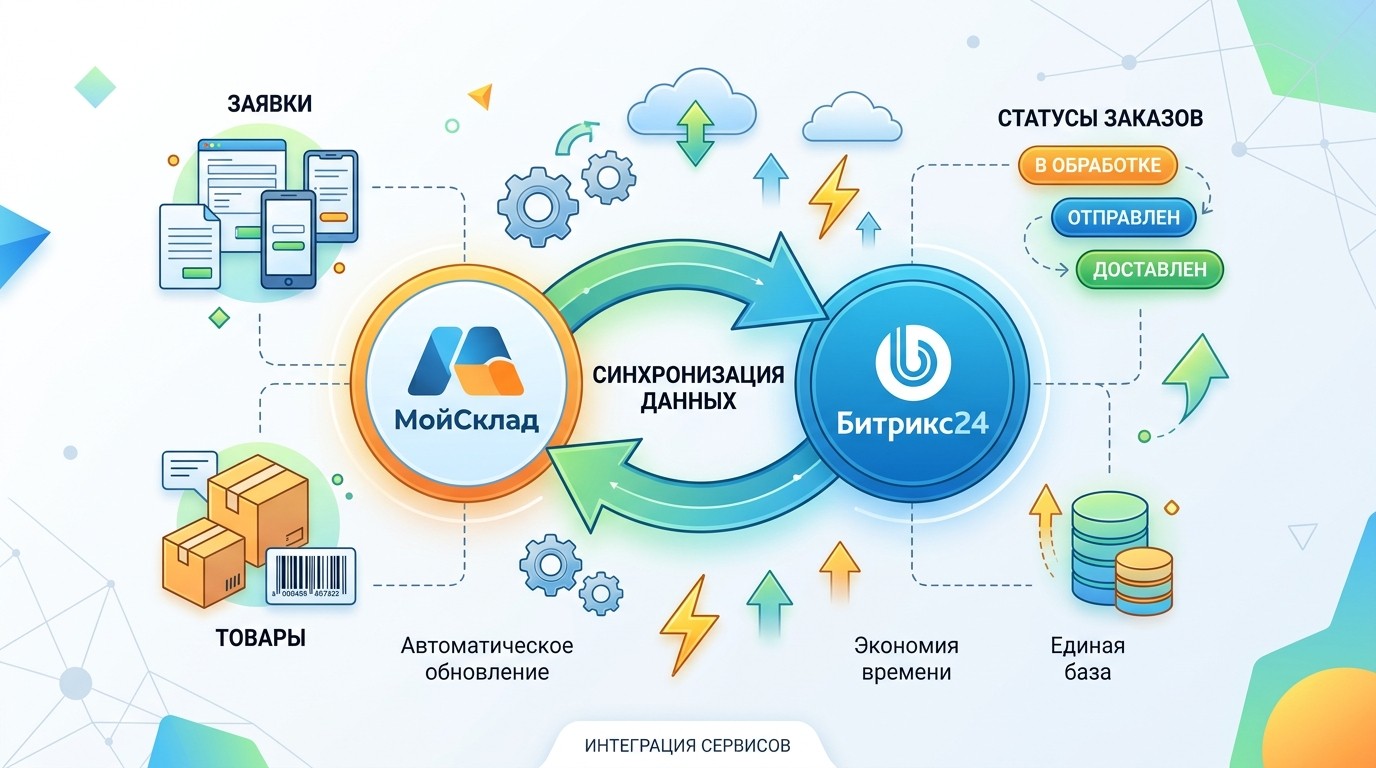Интеграция МойСклад и Битрикс24: как связать сервисы для бизнеса